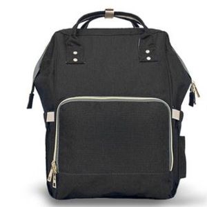 Charcoal Gray Diaper Bag Backpack